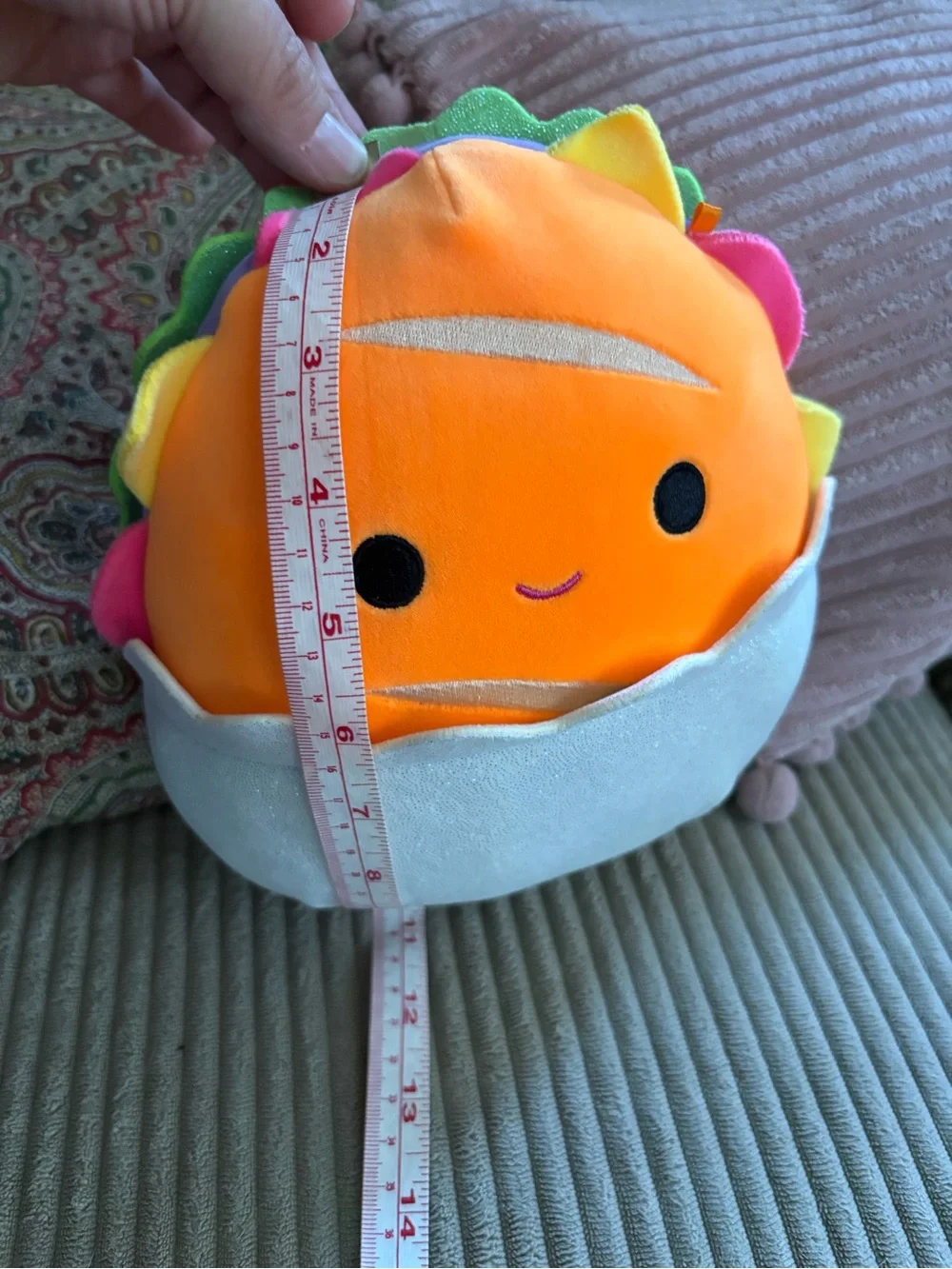 Squishmallows Iker the Hoagie from the Neon Foods Squad